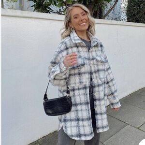 H&M Plaid Jacket Oversized Fit